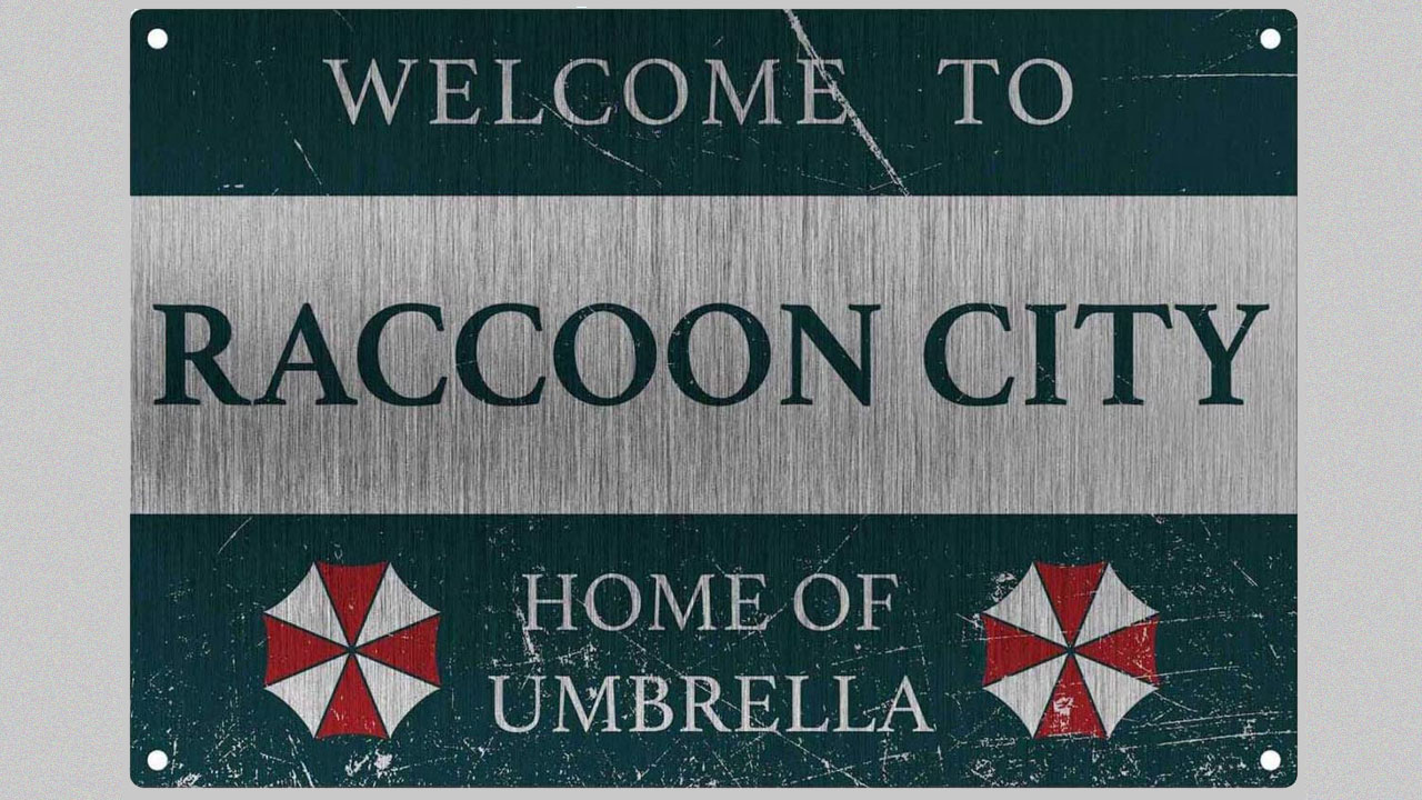 Raccoon City sign